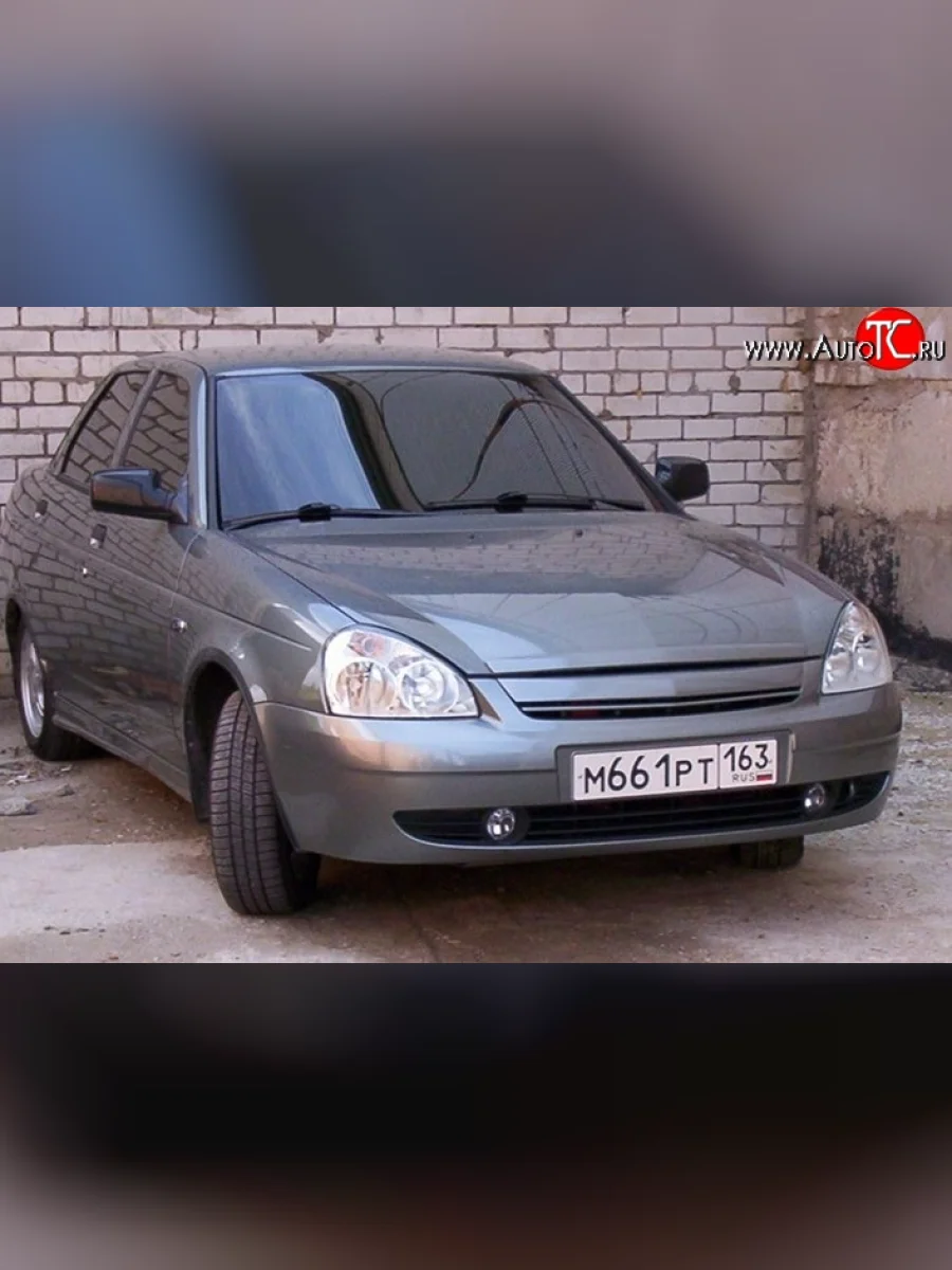 Решётка радиатора КМ-III Лада ВАЗ Приора 2170 седан дорестайлинг (2007-2014) (Неокрашенная)  в Самаре Самарской области