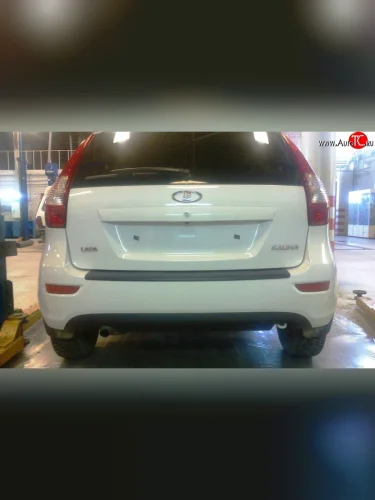 Накладка защитная на верхнюю часть заднего бампера Артформ Лада ВАЗ Калина 2192 хэтчбек (2013-2018)