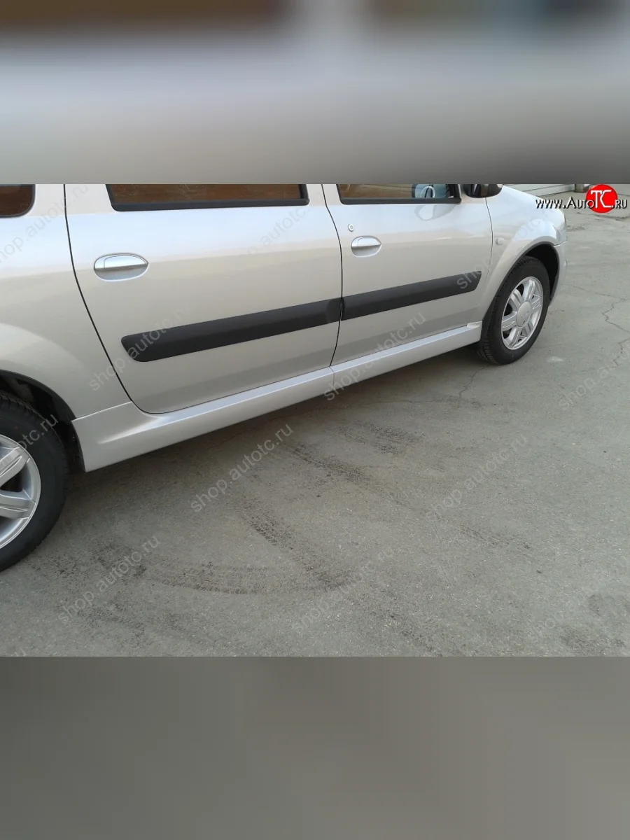 Пороги накладки Sport Лада ВАЗ Ларгус дорестайлинг R90 (2012-2021) (Неокрашенные)  в Самаре Самарской области