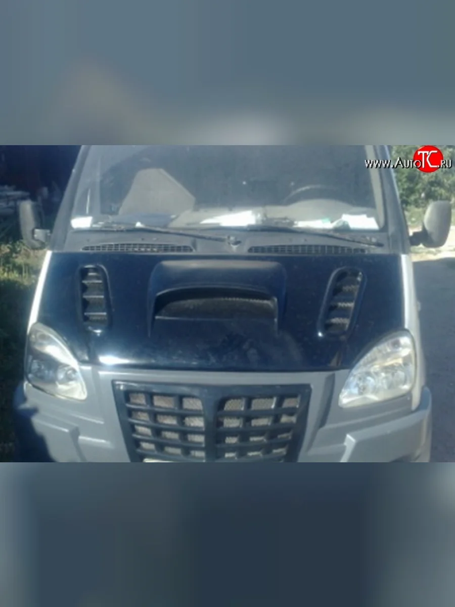 Пластиковый капот Super-Sport ГАЗ Соболь 2217 Бизнес автобус 2-ой рестайлинг автобус (2010-2025) (Неокрашенный)  в Перми Пермском крае