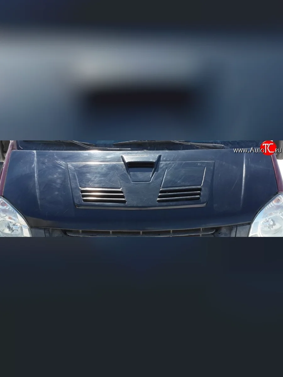 Пластиковый капот Next ГАЗ ГАЗель 2705 1-ый рестайлинг цельнометаллический фургон (2003-2010) (Неокрашенный)  в Перми Пермском крае