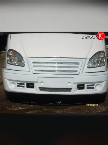 Передний бампер Форсаж V3 ГАЗ ГАЗель 3302 1-ый рестайлинг бортовой  (2003-2010)