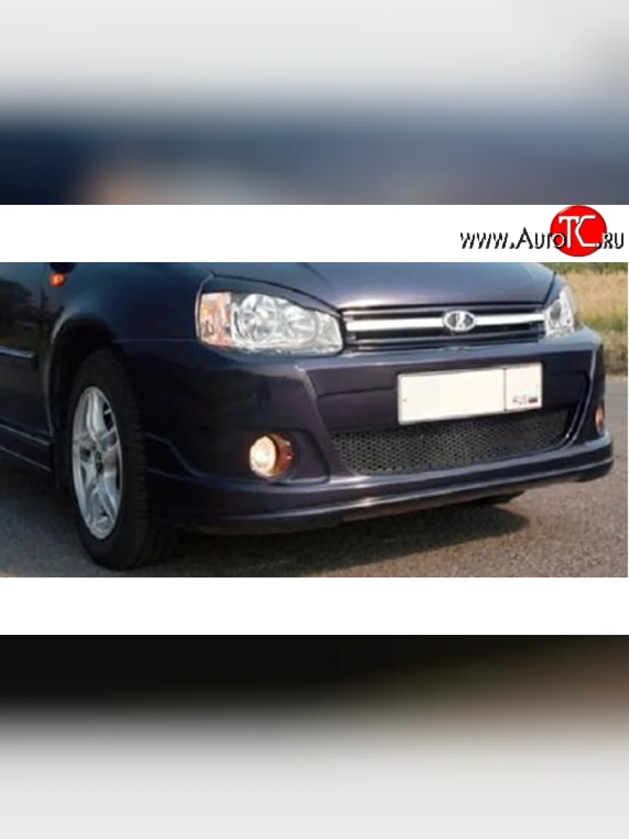 Передний бампер Снайпер 2 Лада ВАЗ Калина 1119 хэтчбек (2004-2013) (Неокрашенный)  в Перми Пермском крае