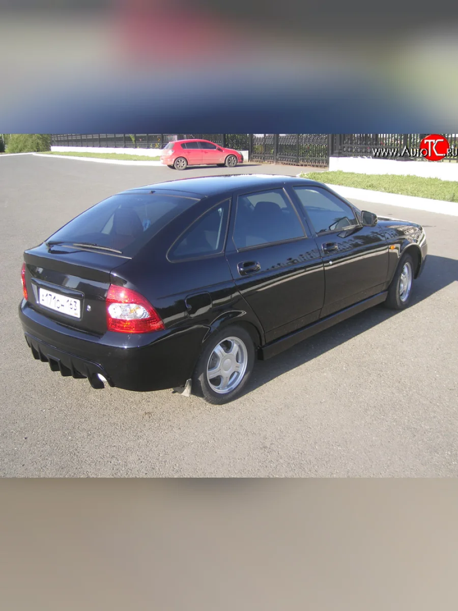 Пороги накладки Челси Лада ВАЗ Приора 2170 седан дорестайлинг (2007-2014) (Неокрашенные)  в Перми Пермском крае