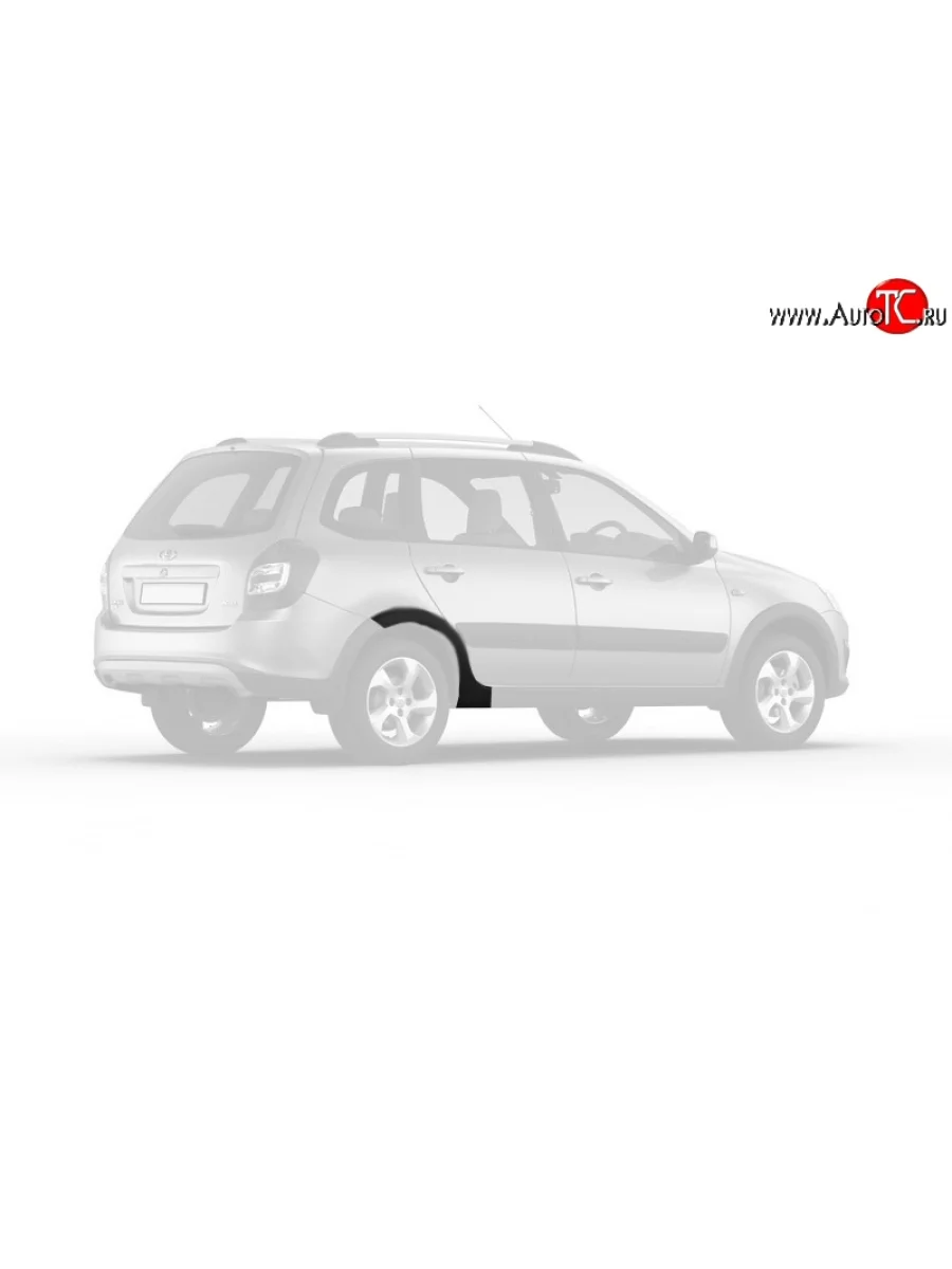 Накладка колёсной арки на заднее правое крыло Kalina Cross (для авто с 01.2014 по 02.2015) Лада ВАЗ Калина 2194 универсал (2014-2018)  в Самаре Самарской области