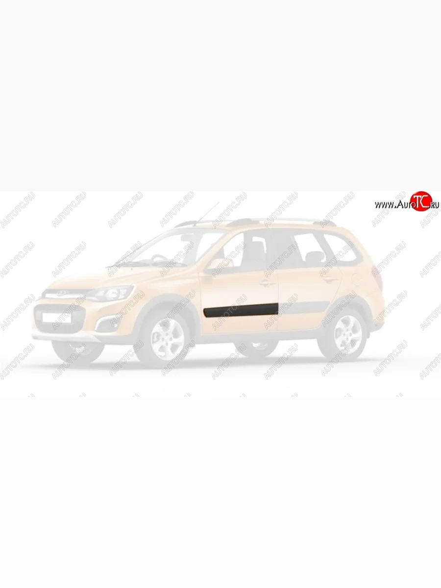 Молдинг передней левой двери Kalina Cross (для авто с 01.2014 по 02.2015) Лада ВАЗ Калина Спорт 1119 (2008-2014)  в Керчи Республика Крым