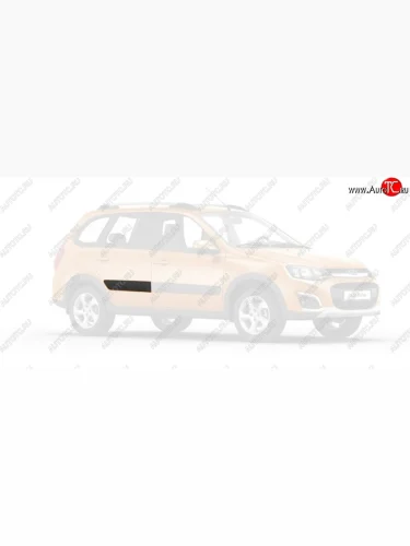 Молдинг задней правой двери Kalina Cross (для авто с 01.2014 по 02.2015) Лада ВАЗ Калина ( 1118,  1117,  1119,  2192,  2194) - Калина Спорт ( 1119,  2192)