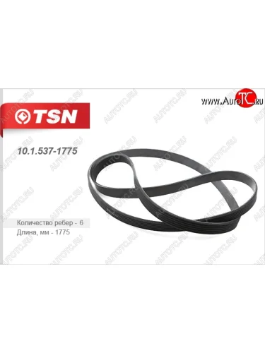 Поликлиновой ремень привода генератора (1.2/1.4) TSN Ford Fiesta 4 хэтчбэк 5 дв. рестайлинг (1999-2001)