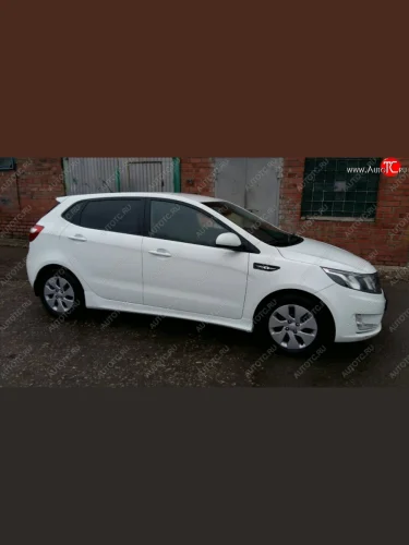 Пороги накладки Drive Hyundai Solaris  RBr (2010-2017), KIA Rio  3 QB (2011-2017)