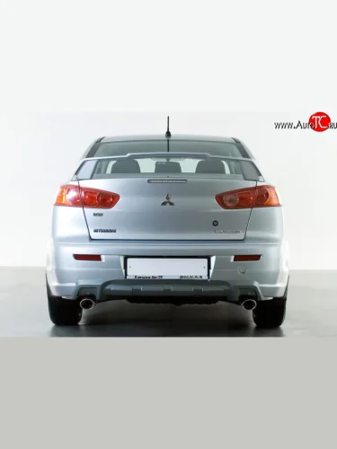 Накладка заднего бампера Elegance Mitsubishi Lancer 10 CY седан рестайлинг (2011-2017)