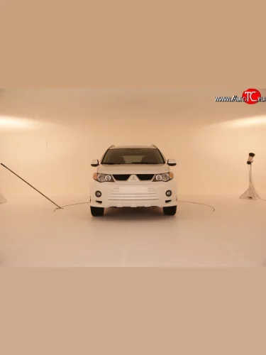 Накладка переднего бампера Sport Mitsubishi Outlander XL (CW)  дорестайлинг (2005-2009)