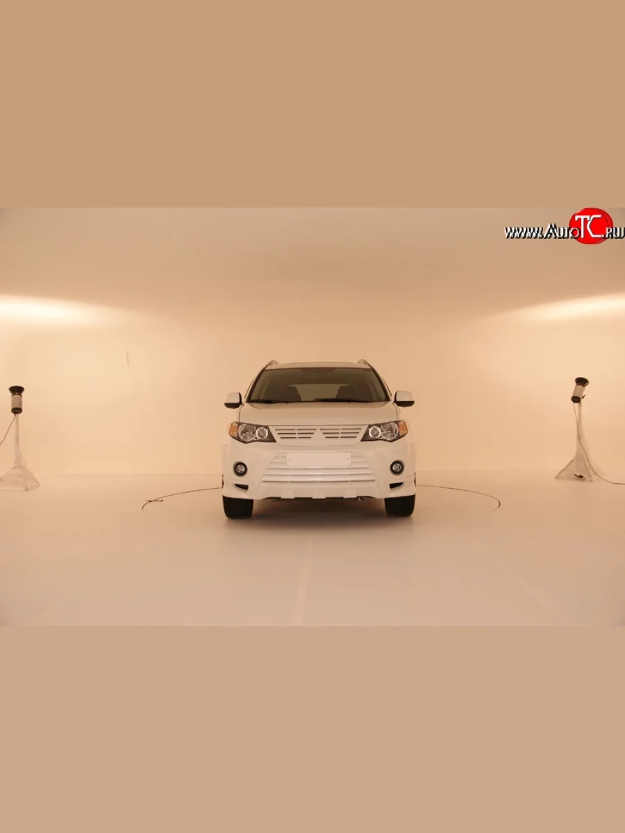 Радиаторная решётка Sport Mitsubishi Outlander XL (CW)  дорестайлинг (2005-2009) (Неокрашенная)  в Самаре Самарской области