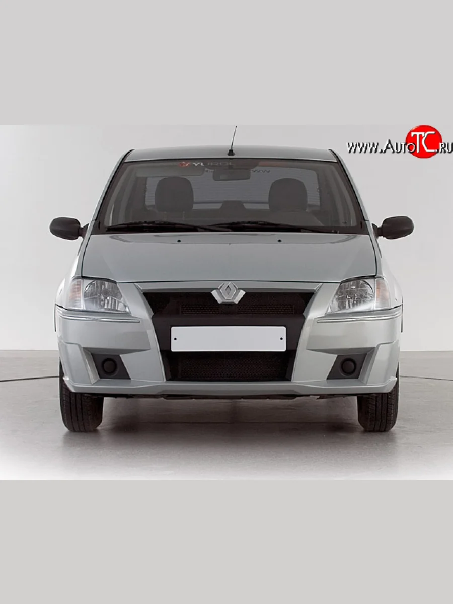 Передний бампер Классик 2 Renault Logan 1 дорестайлинг (2004-2010) (Неокрашенный)  с доставкой в г. Пермь