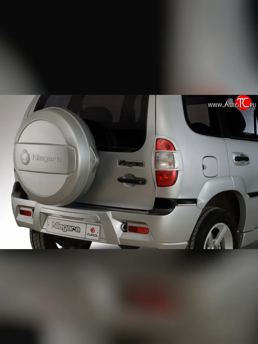 Бокс запасного колеса Ниагара 2 Chevrolet Niva 2123 рестайлинг (2009-2020) (Неокрашенный)  в Воронеже Воронежской области