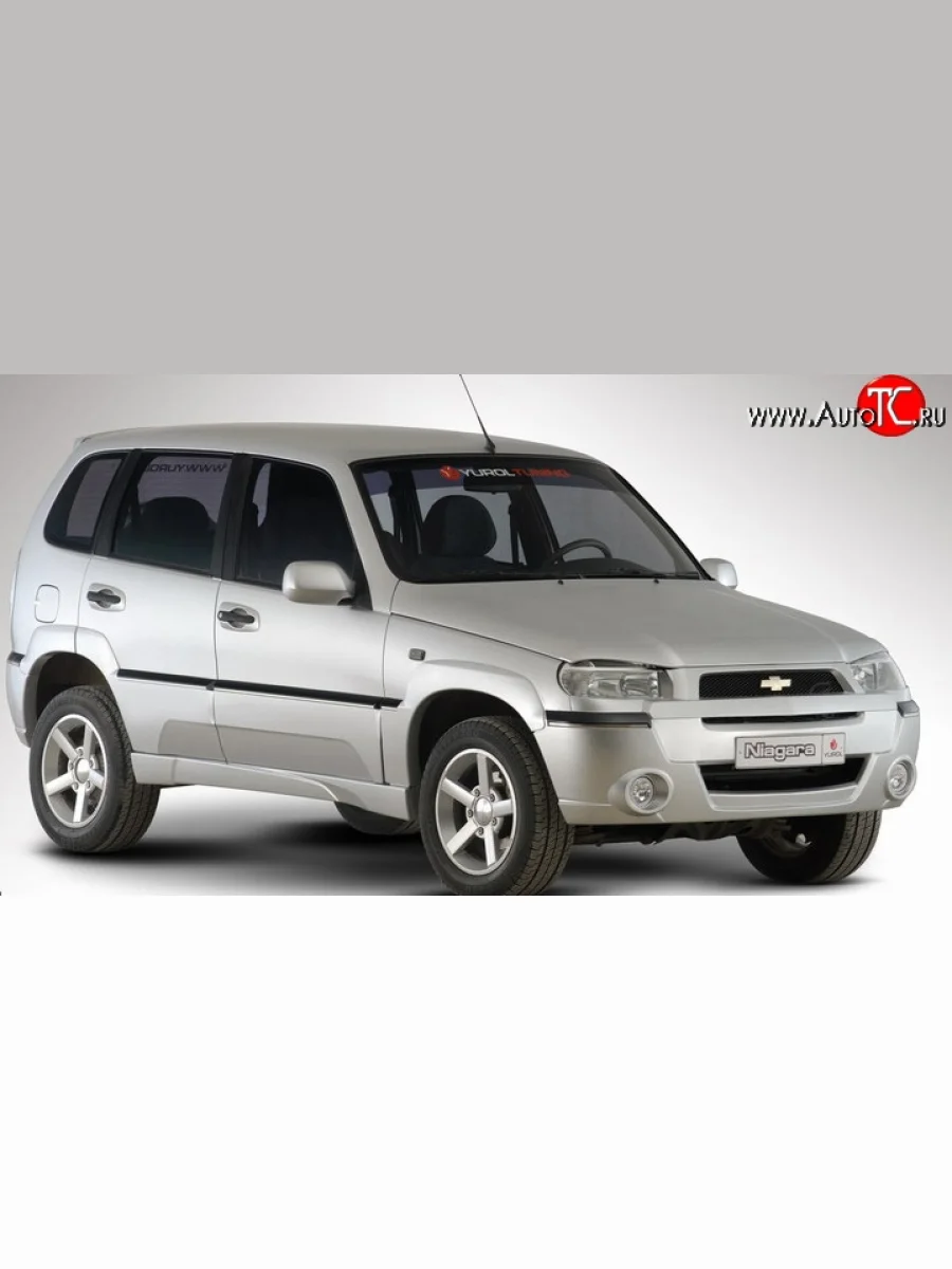 Передний бампер Ниагара 2 Chevrolet Niva 2123 дорестайлинг (2002-2008) (Неокрашенный)  в Воронеже Воронежской области