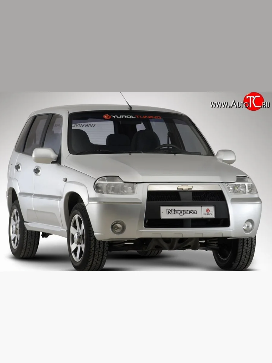 Передний бампер Ниагара 3 Chevrolet Niva 2123 дорестайлинг (2002-2008) (Неокрашенный)  в Самаре Самарской области