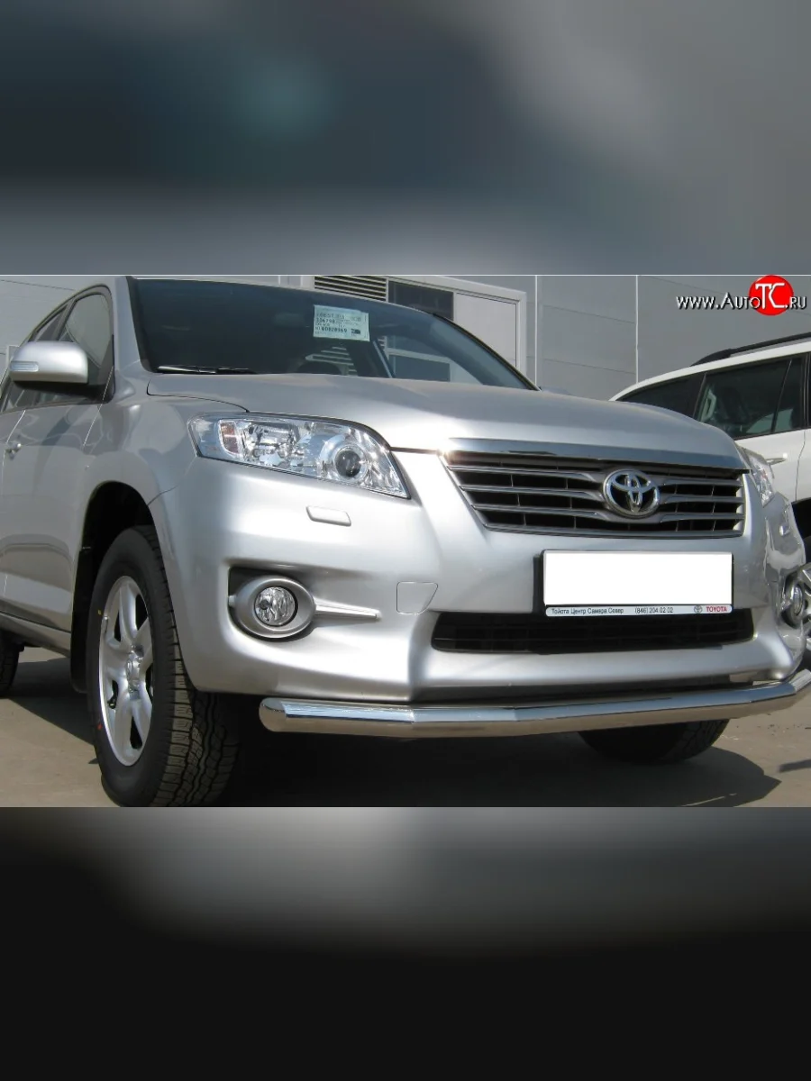 Одинарная защита переднего бампера Russtal 63 мм Toyota RAV4 XA30 5 дв. 2-ой рестайлинг (2010-2013)  в Перми Пермском крае