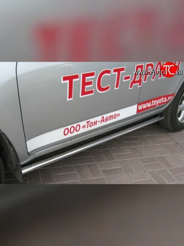 Защита порогов Russtal из овальной трубы Toyota RAV4 XA30 5 дв. 2-ой рестайлинг (2010-2013)