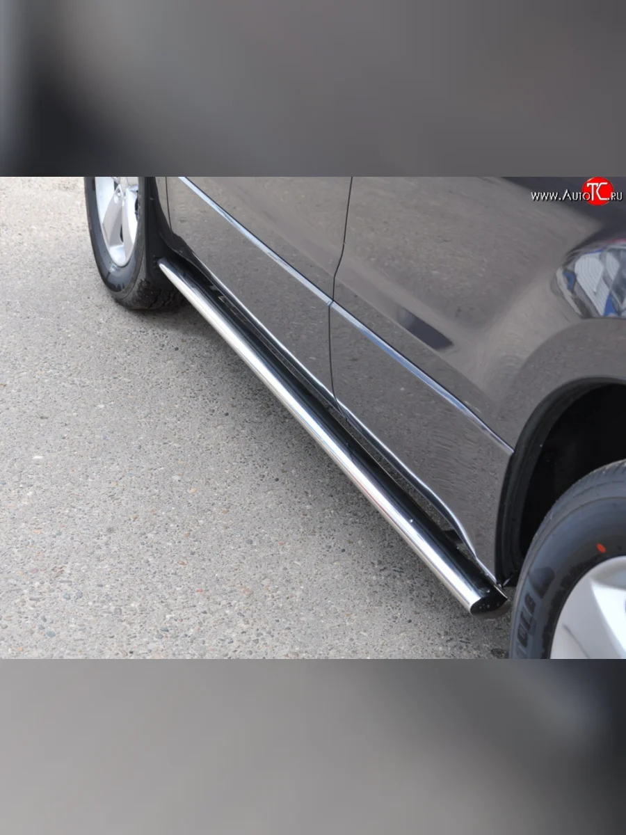 Защита порогов Russtal из овальной трубы Suzuki Grand Vitara JT 5 дверей дорестайлинг (2005-2008)  с доставкой в г. Керчь