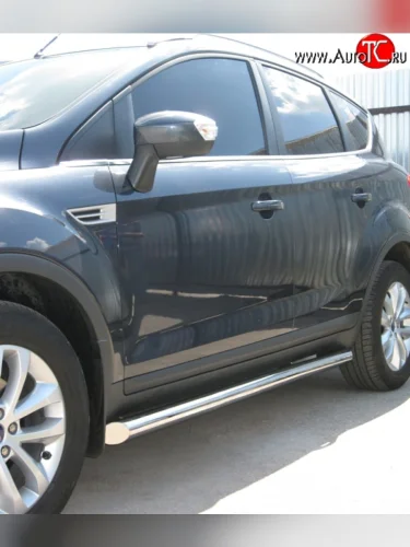 Защита порогов Russtal 76 мм Ford Kuga 1 (2008-2013)