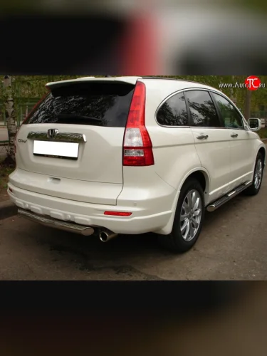 Одинарная защита заднего бампера SLITKOFF диаметром 63 мм Honda CR-V  RE1,RE2,RE3,RE4,RE5,RE7 (2009-2012) рестайлинг