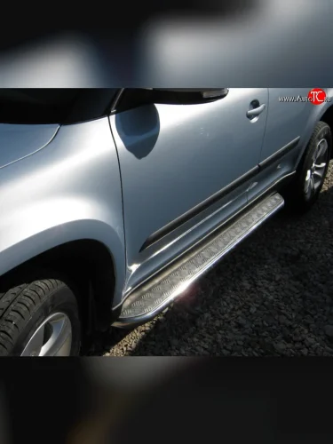 Широкая защита порогов Russtal Skoda Yeti (2009-2013)