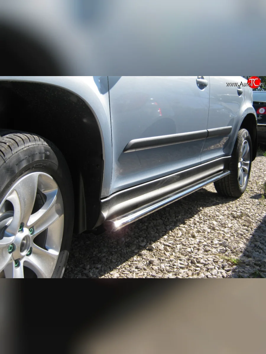 Защита порогов Russtal из овальной трубы диаметром 75x42 мм Skoda Yeti (2009-2013)  в Воронеже Воронежской области