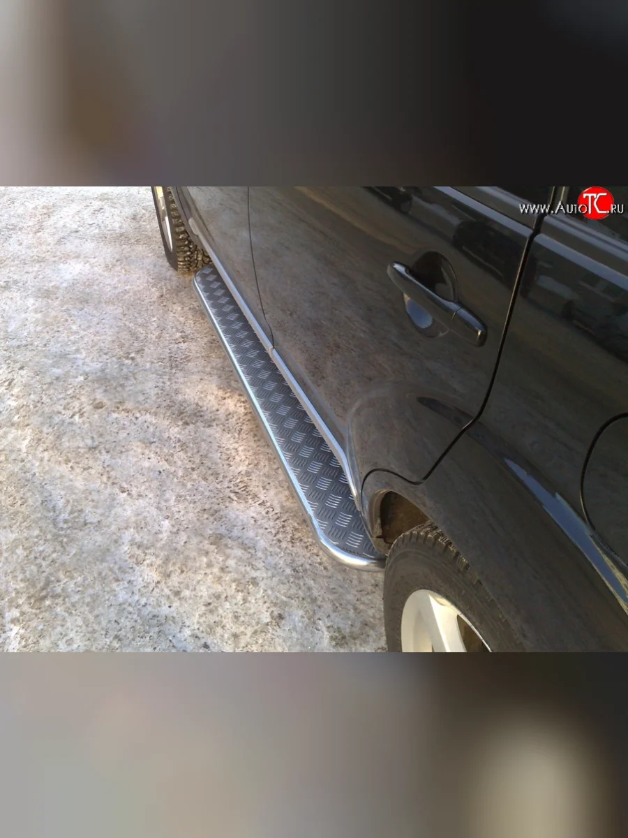 Широкая защита порогов SLITKOFF Toyota RAV4 XA30 5 дв. удлиненный 2-ой рестайлинг (2010-2013)  в Перми Пермском крае