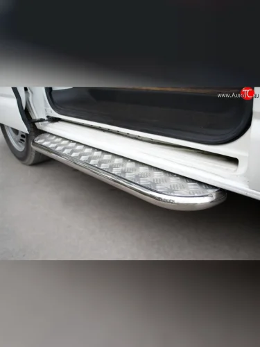 Широкая защита порогов SLITKOFF Volkswagen Transporter  T5 (2003-2009) дорестайлинг