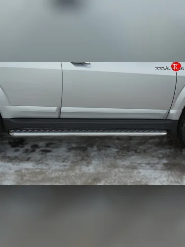 Широкая защита порогов SLITKOFF Great Wall Hover H3 (2014-2016)  рестайлинг