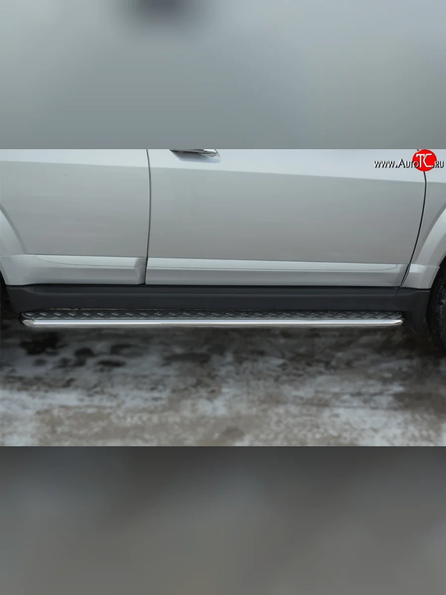 Широкая защита порогов SLITKOFF Great Wall Hover H3  рестайлинг (2014-2016)  в Самаре Самарской области