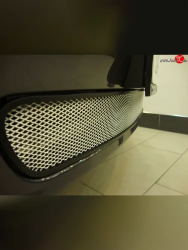 Сетка на бампер Russtal (хром) Chevrolet Lacetti хэтчбек (2002-2013)