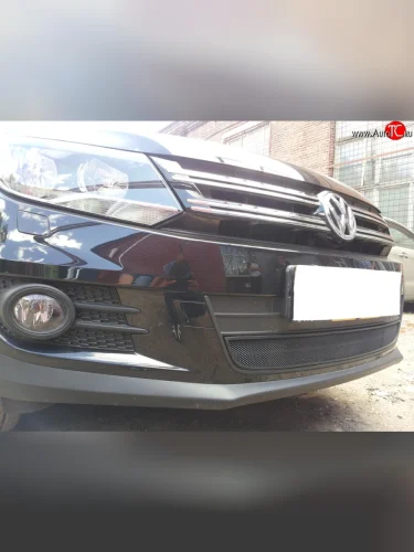 Сетка на бампер Sport&Style Russtal (черная) Volkswagen Tiguan NF рестайлинг (2011-2017)