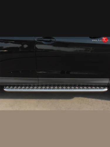 Широкая защита порогов SLITKOFF Honda CR-V  RM1,RM3,RM4 (2012-2015) дорестайлинг