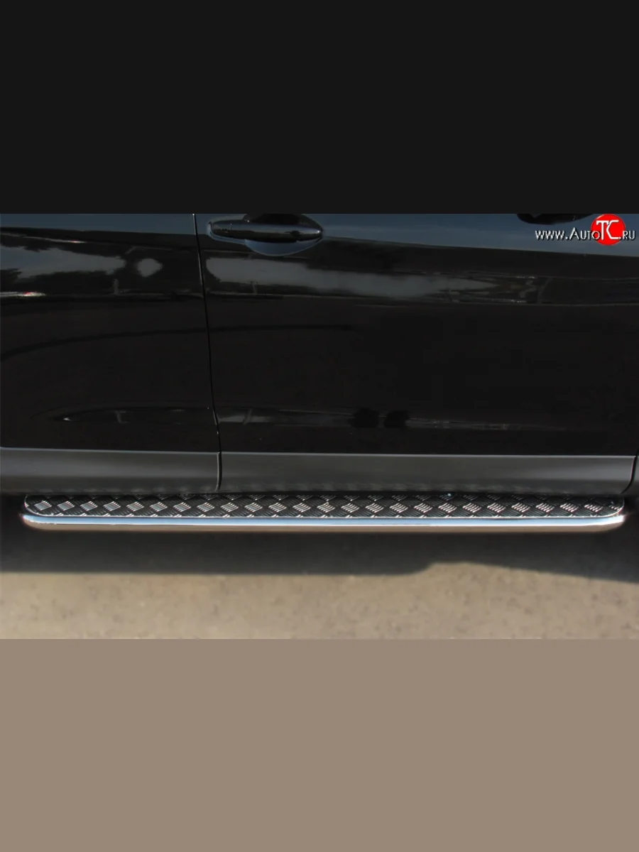 Широкая защита порогов SLITKOFF Honda CR-V RM1,RM3,RM4 дорестайлинг (2012-2015)  в Перми Пермском крае