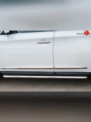 Широкая защита порогов SLITKOFF INFINITI JX35 (2012-2014)