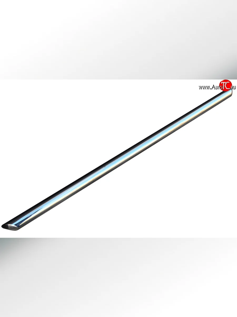 Защита порогов из круглой трубы диаметром 63 мм Russtal Jeep Liberty KK (2007-2013) (Защита порогов с со скосами на торцах (вариант 1))  с доставкой в г. Керчь