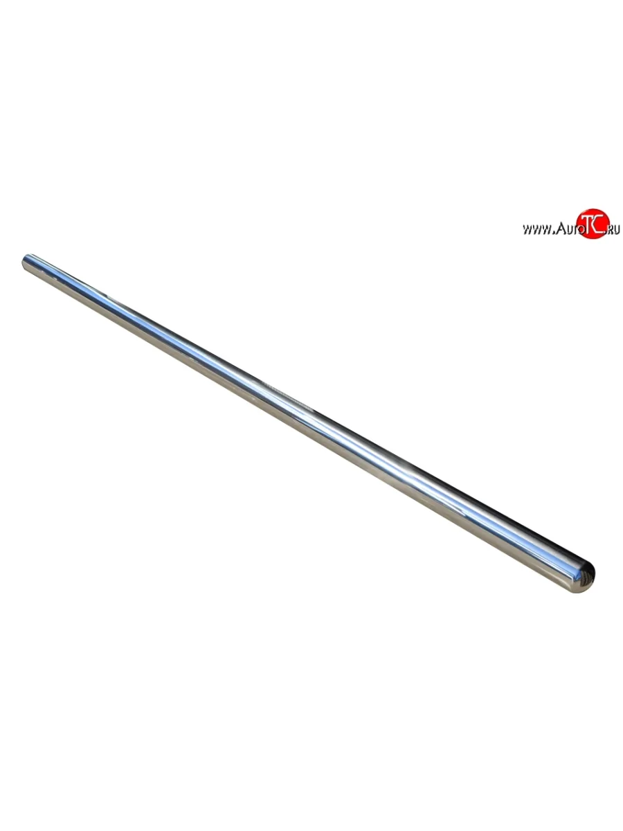 Защита порогов из круглой трубы диаметром 76 мм Russtal KIA Sorento BL рестайлинг (2006-2010) (Защита порогов с со скосами на торцах (вариант 1))  в Перми Пермском крае