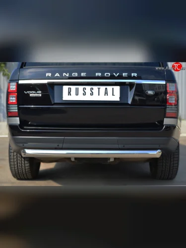 Одинарная защита заднего бампера из трубы диаметром 76 мм (Voque) SLITKOFF Land Rover Range Rover  4 L405 (2012-2017) дорестайлинг