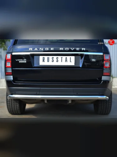 Одинарная защита заднего бампера из трубы диаметром 63 мм (Voque) SLITKOFF Land Rover Range Rover  4 L405 (2012-2017) дорестайлинг