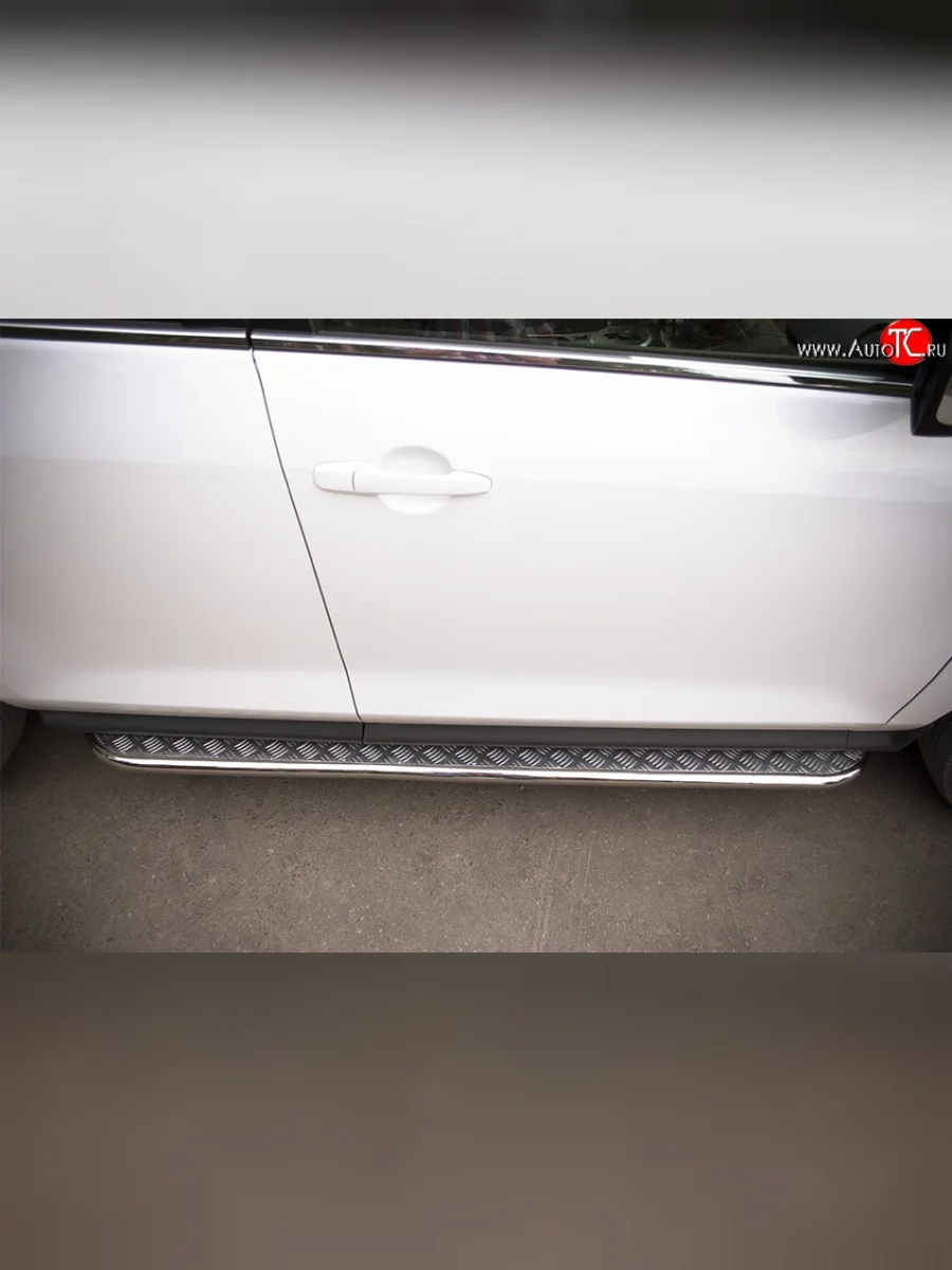 Широкая защита порогов Russtal Mazda CX-7 ER рестайлинг (2010-2012)  в Керчи Республика Крым