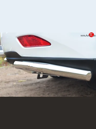 Защита заднего бампера (Ø63 мм, нержавейка) SLITKOFF Lexus RX270  AL10 - RX450H  AL10