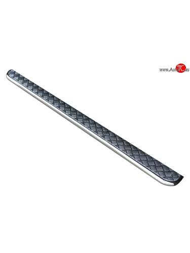 Широкая защита порогов (4x2) SLITKOFF Renault Duster  HS (2010-2021) дорестайлинг, рестайлинг