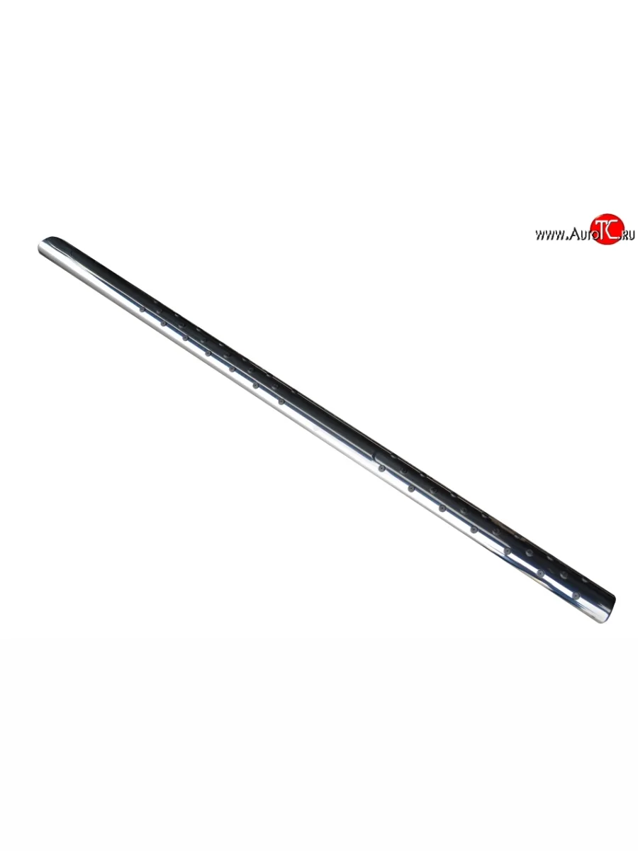 Защита порогов с круглыми вставками для ног из овальной трубы диаметром 75x42 мм (4x2) Russtal Renault Duster HS дорестайлинг (2010-2015)  с доставкой в г. Керчь