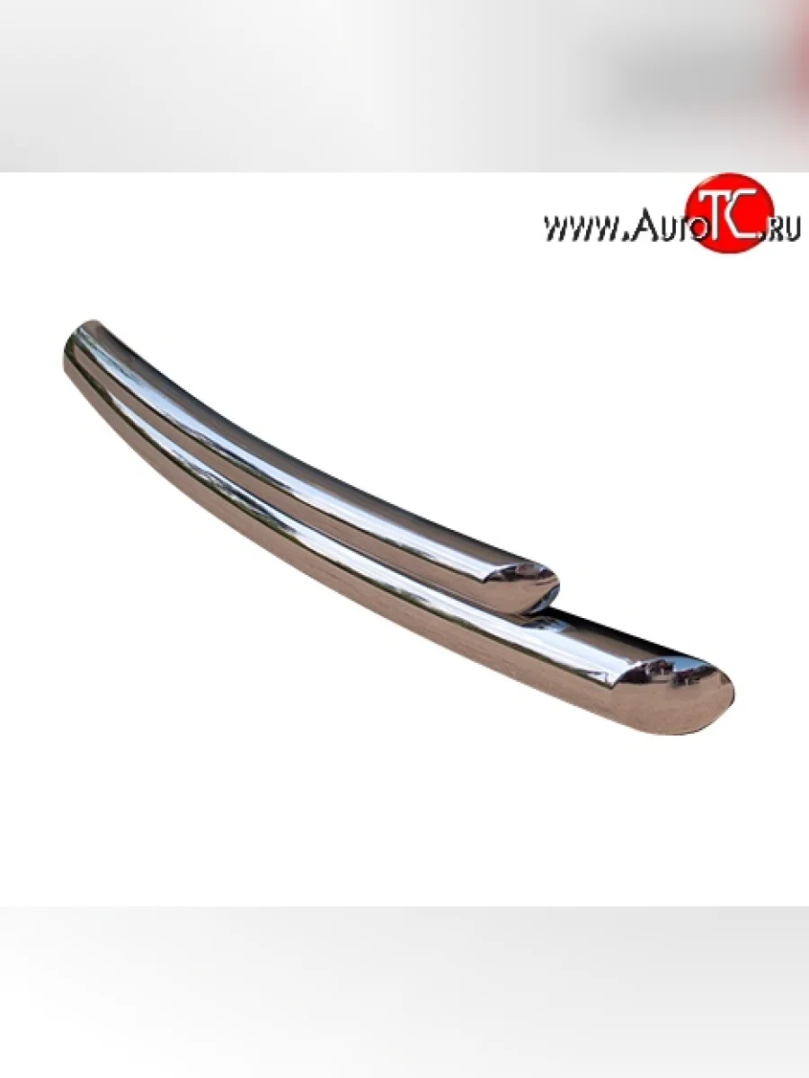 Защита переднего бампера (2 трубыØ63 и 42 мм, нержавейка) SLITKOFF Suzuki Grand Vitara JT 3 двери дорестайлинг (2005-2008)  в Самаре Самарской области