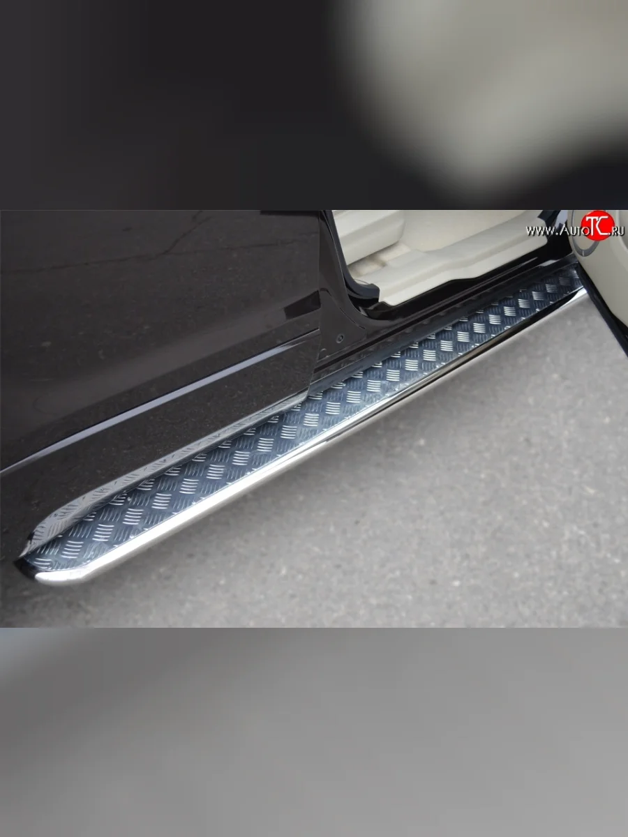 Широкая защита порогов (5 дв.) SLITKOFF Suzuki Grand Vitara JT 5 дверей 2-ой рестайлинг (2012-2016)  в Воронеже Воронежской области