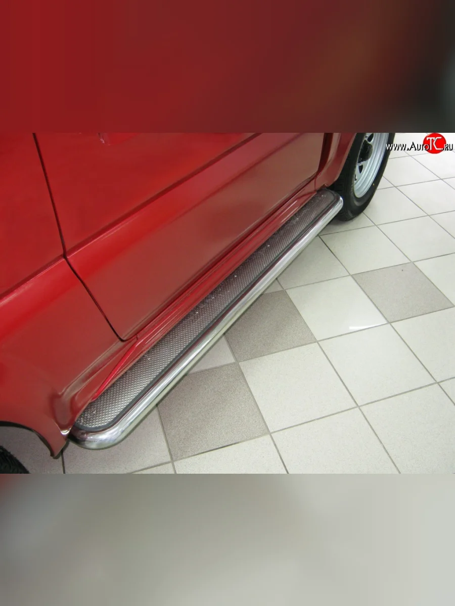 Широкая защита порогов (рестайлинг) SLITKOFF Suzuki Jimny JB23/JB43 дорестайлинг (1998-2001)