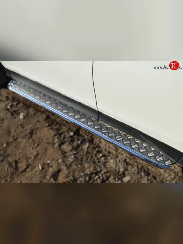 Широкая защита порогов SLITKOFF Toyota RAV4  XA40 (2012-2015) 5 дв. дорестайлинг