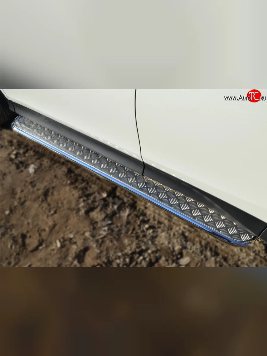 Широкая защита порогов SLITKOFF Toyota RAV4 XA40 5 дв. дорестайлинг (2012-2015)  в Керчи Республика Крым