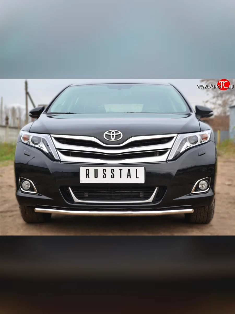 Одинарная защита переднего бампера диаметром 42 мм SLITKOFF  Toyota Venza (2012-2016) GV10  в Самаре Самарской области